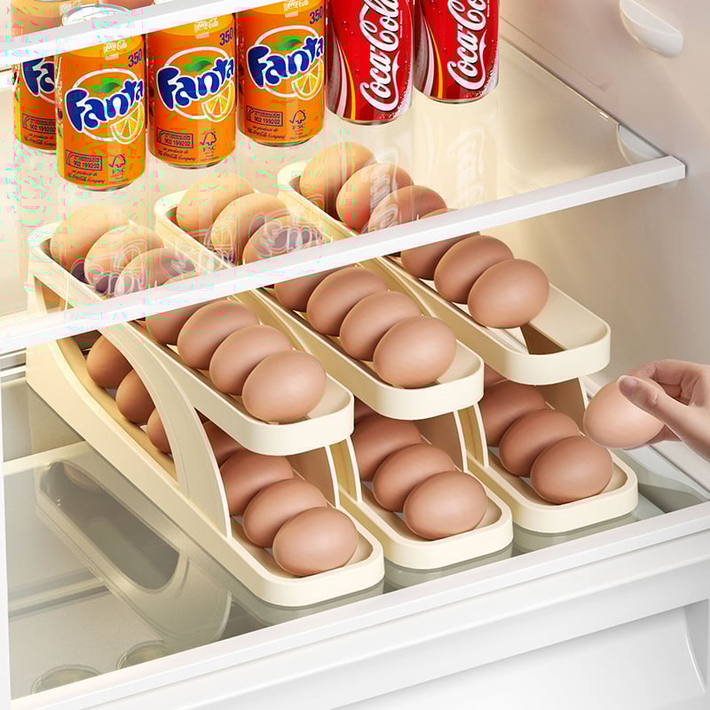 New Automatic Roll-Down Double-layer Egg Dispenser